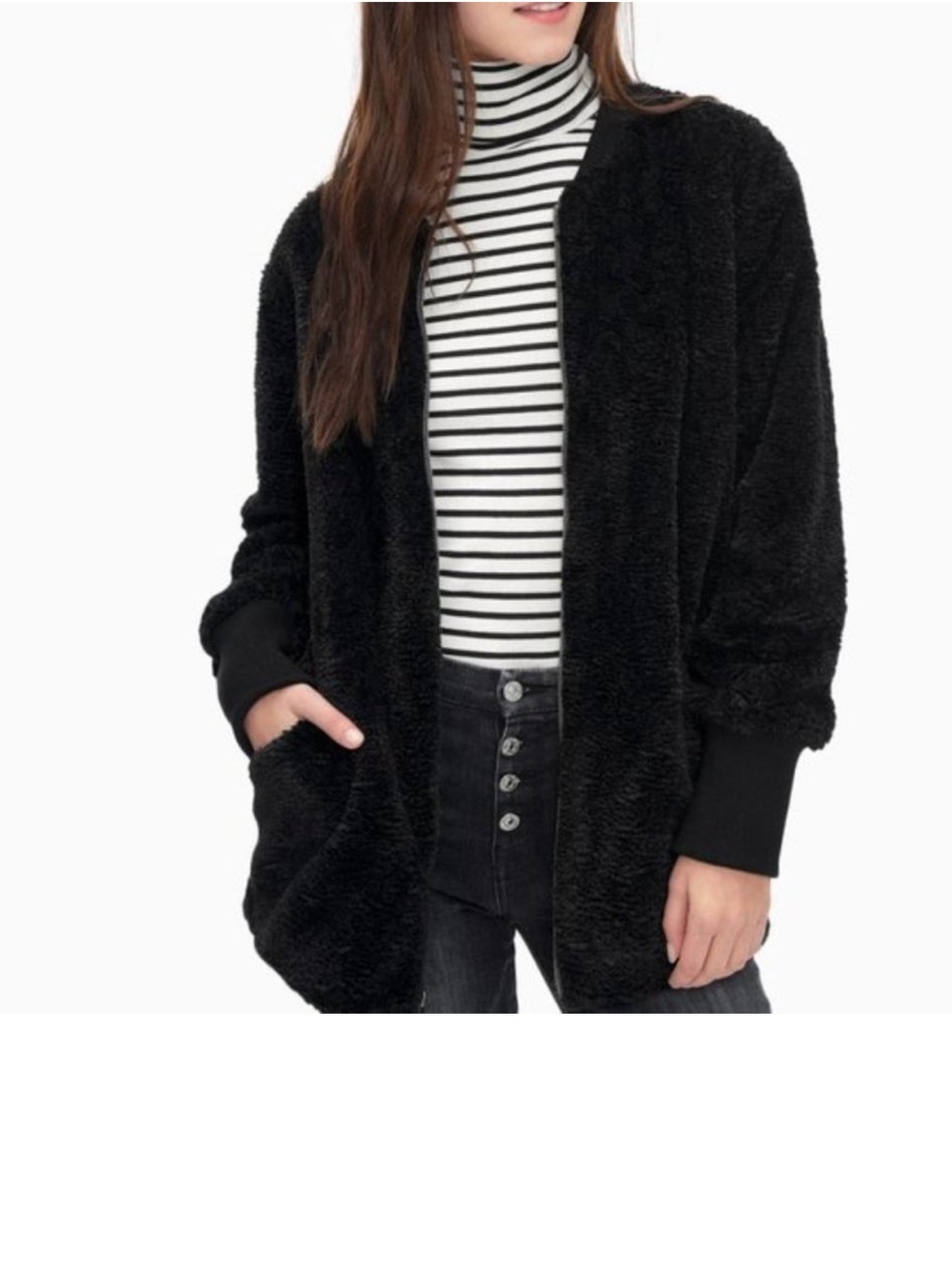 Splendid Gramercy Faux Fur Jacket, Size XL, NWT